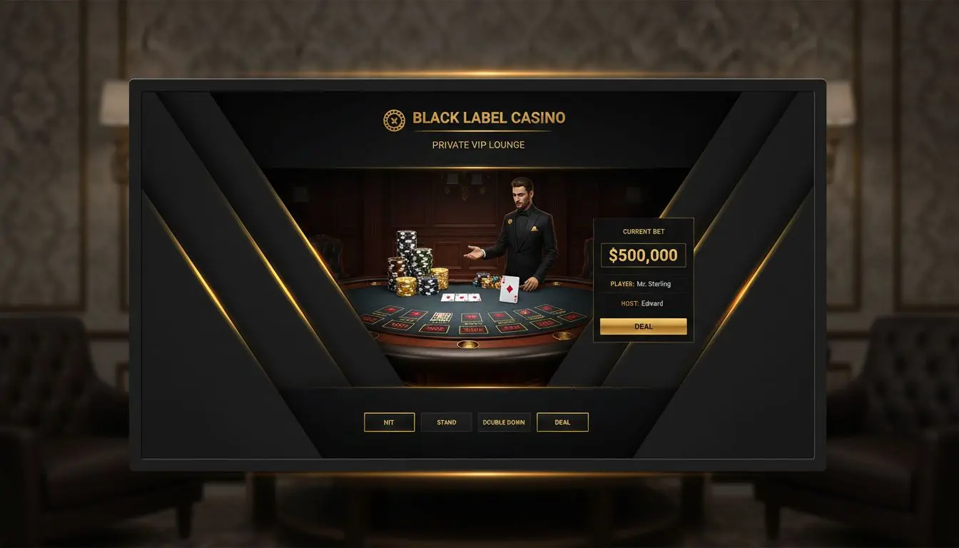 A wide variety of premium casino games and live dealer tables at BlackLabel